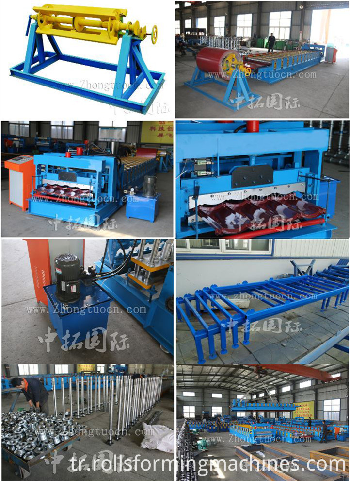Sırlı kiremit rulo şekillendirme makinesi (19) Glazed tile roll forming machine (19)